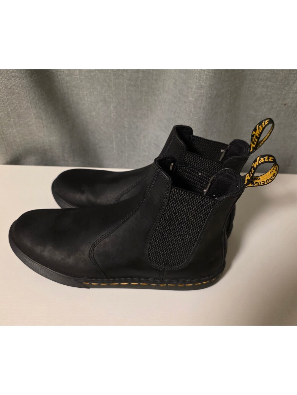 Dr. Martens Black Makela Boots with SoftWair Technology, 7 US